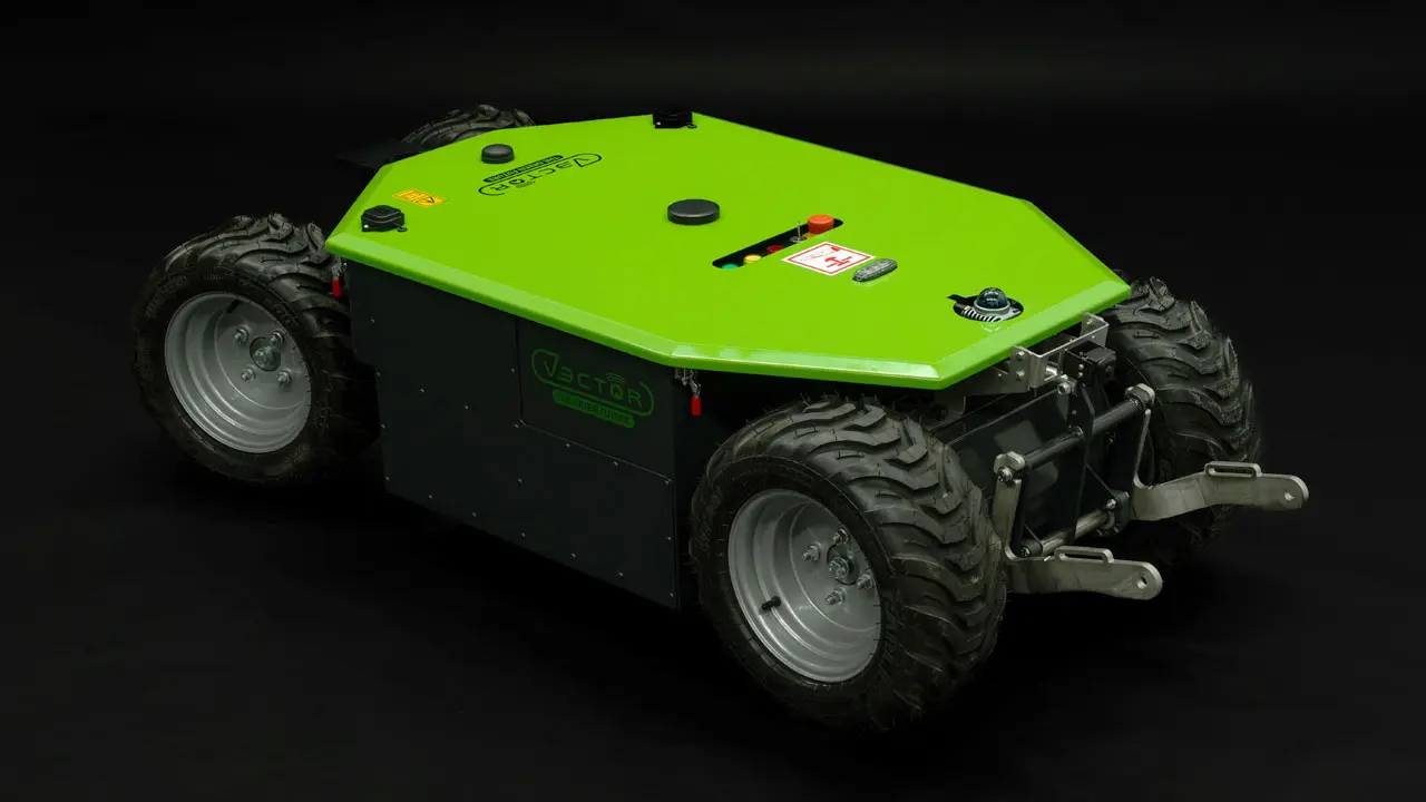 W pełni autonomiczny robot kosiarka do koszenia farm fotowoltaicznych VECTOR