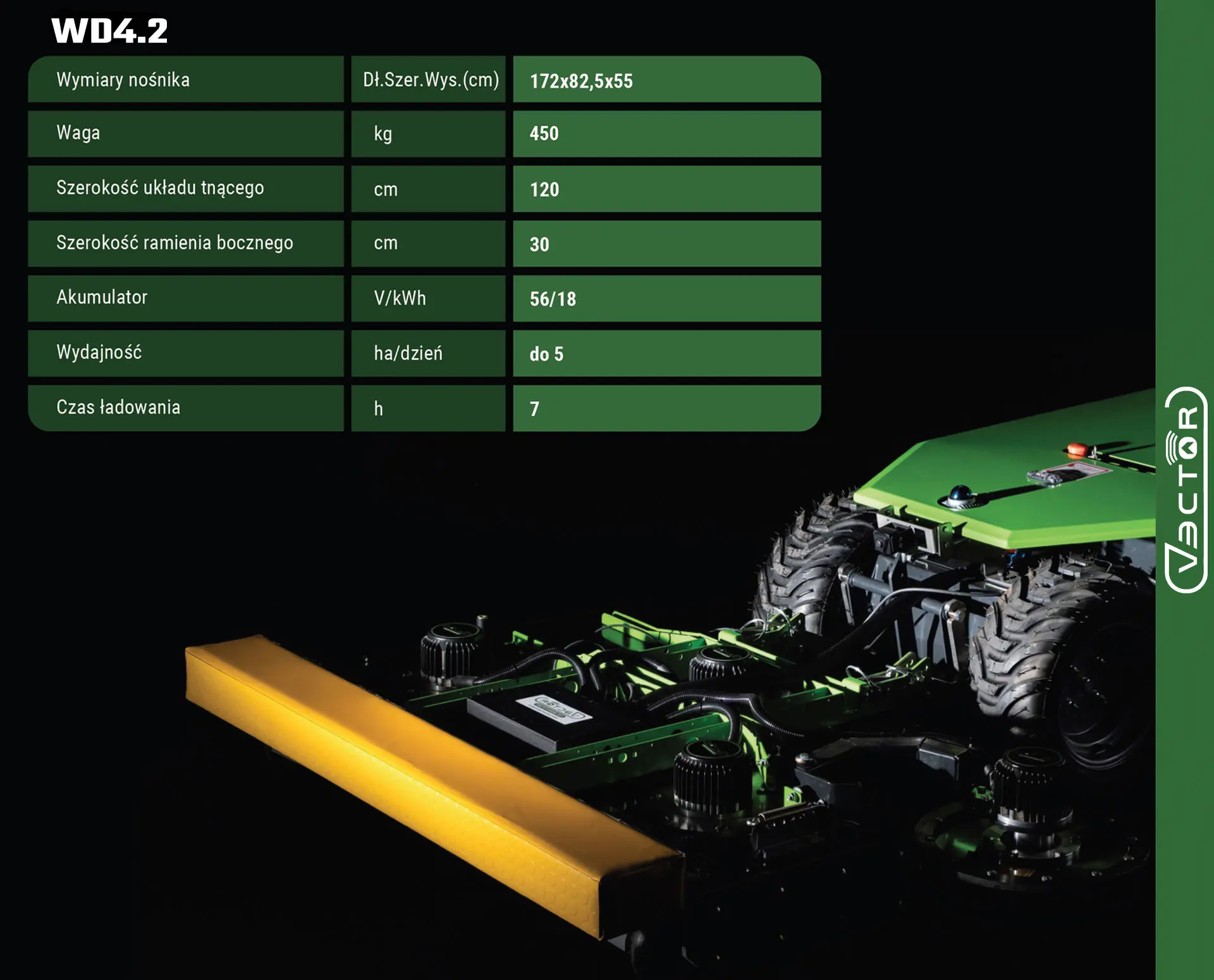 VECTOR WD2.0 - autonomous photovoltaic farm mower