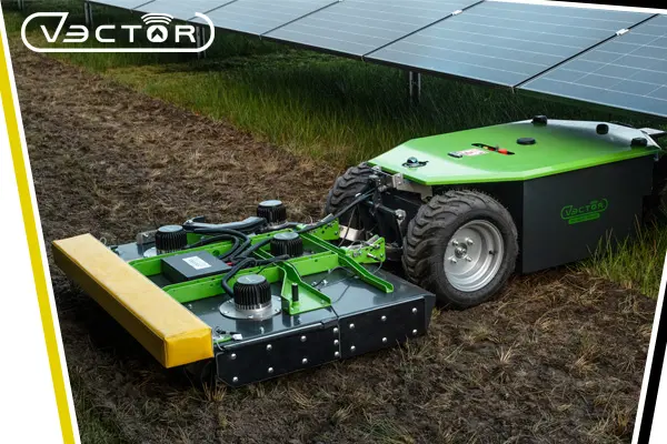 W pełni autonomiczna kosiarka do farm fotowoltaicznych VECTOR WD2.0